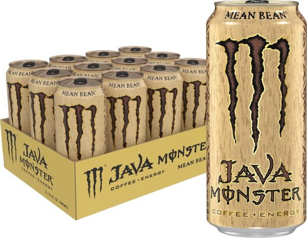 Monster Energy Monster Energy Java Monster Mean Bean, Coffee + Energy Drink, 15 Ounce (Pack of 12)