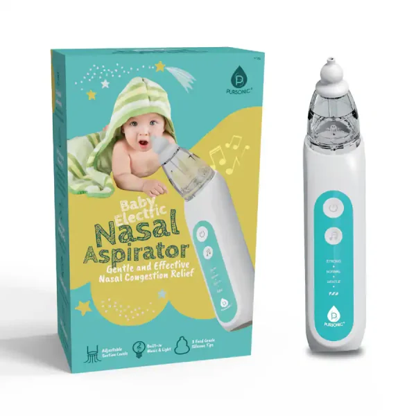 Pursonic - Baby Electric Nasal Aspirator – Gentle Care for Clearer Breathing - White