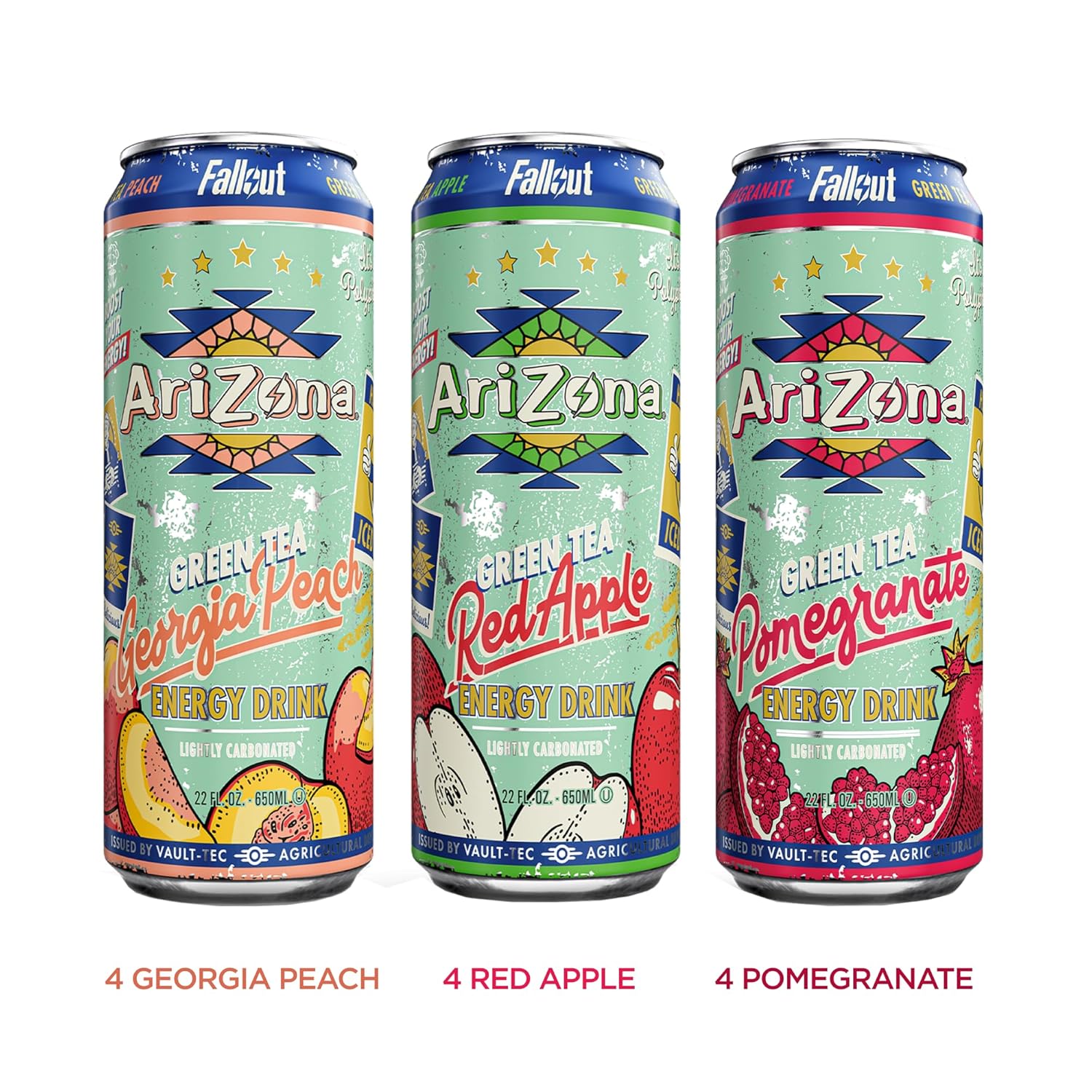 AriZona x Fallout Green Tea Energy Drink, 12pk 22 fl oz – OptaMart