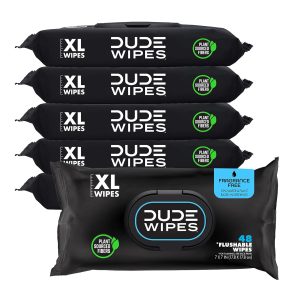 DUDE Wipes - Flushable Wipes - 6 Pack, 288 Wipes