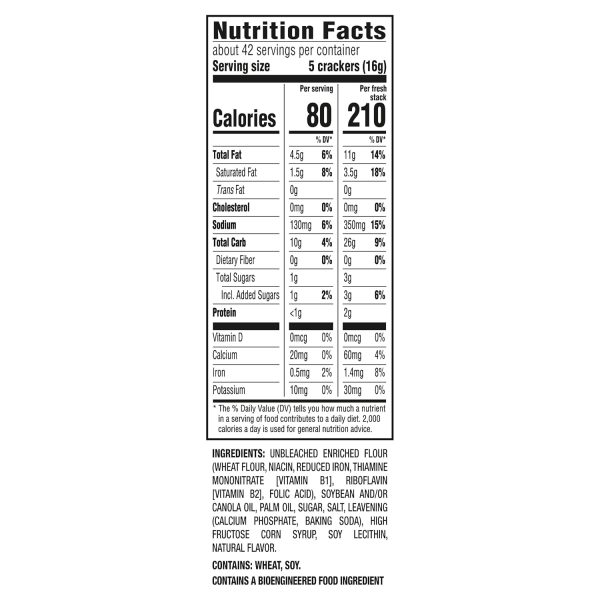 RITZ Fresh Stacks Original Crackers, Party Size, 23.7 oz (16 Multi Snack Packs)