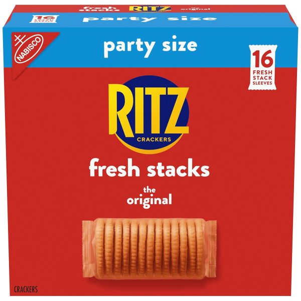 RITZ Fresh Stacks Original Crackers, Party Size, 23.7 oz (16 Multi Snack Packs)